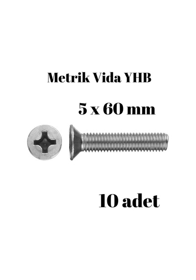 Metrik Vida Civata Yhb 5x60 10'lu Paket 5 x 60 MM