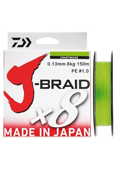 Daiwa J-braid 8x Chartreuse 150 Mt 0.13 Mm İp Misina