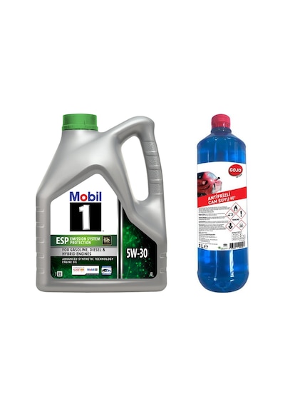 Mobil 1 Esp 5W-30 Motor Yağı 4 L + Gojo Antifrizli Cam Suyu 1 L