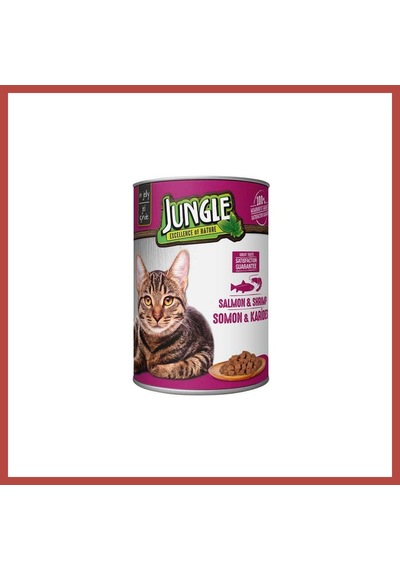 Jungle Kedi Konserve Somonlu & Karidesli 400gr 1 Adet Erdotıca