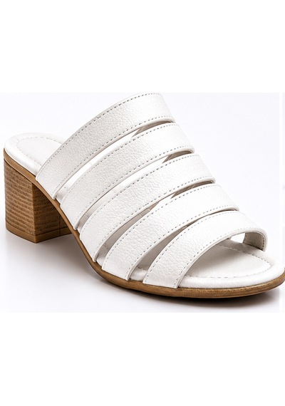 N Napa Shoe Np.1506.beyaz.deri Terlik