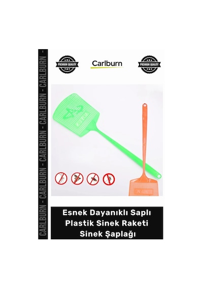 Özel Üretim Esnek Dayanıklı Ergonomik Uzun Saplı Kaliteli Hafif Plastik Sinek Raketi Sinek Şaplağı