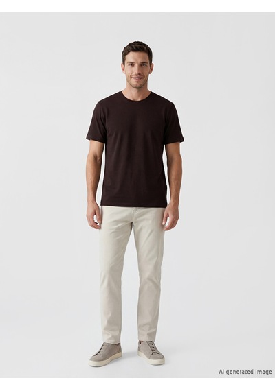 Lcwaıkıkı Classic Mürdüm Slim Fit Basic Soft Touch Tişört