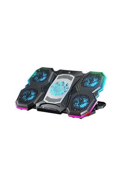 Blueforce Icecore Siyah 5 Fanlı Alüminyum 9-17 Inç Rgb Notebook Soğutucu Stand Sx-25rgb