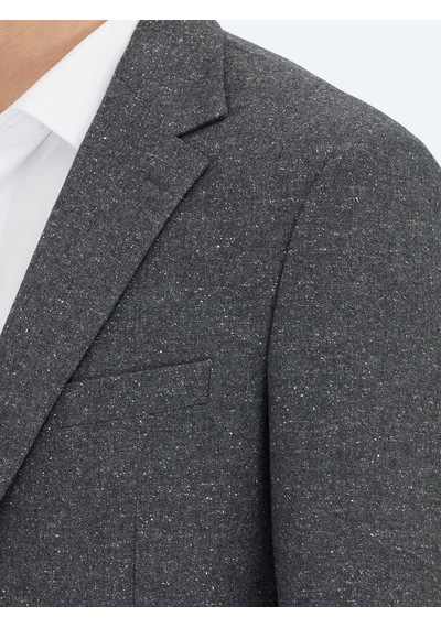 Kip Gri Mikro Modern Fit %100 Yün Ceket Gri