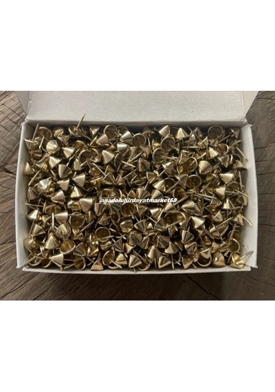Dmr Konik Kabara Raptiye Sivri Kabara Kanepe Koltuk Çivisi Sarı 11mm 1000adet 11 MM