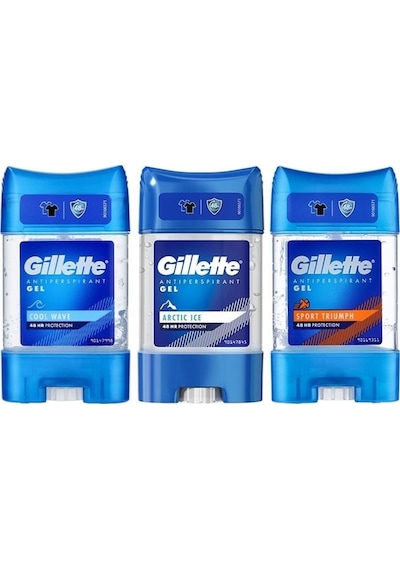 Gillette Arctic Ice + Cool Wave + Sport Triumph Erkek Stick Jel 3 x 70 ML