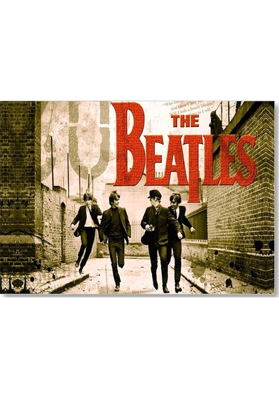 Cakasepetim The Beatles Afiş Ahşap Mdf Tablo
