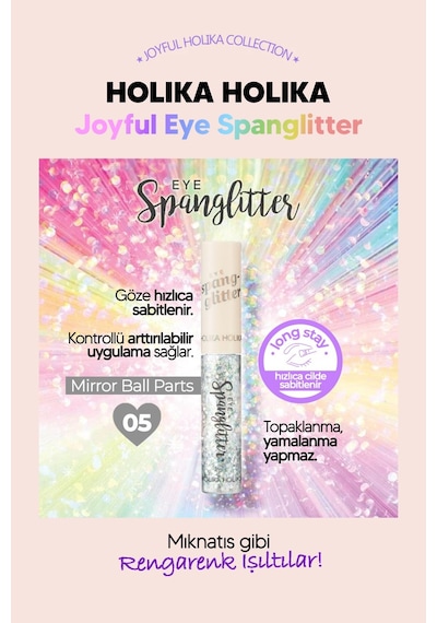 Holika Holika Jel Glitter Yoğun Işıltılı Göz Farı Kore Makyaj Trendi Holika Holika Eye Spanglitter Gümüş