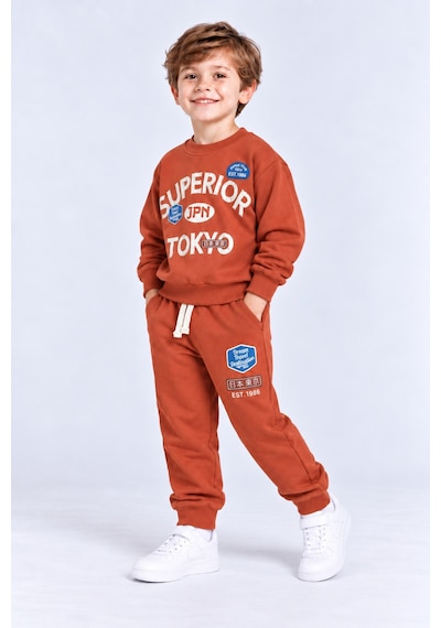 Ahengim Erkek Çocuk Superior Tokyo Baskılı 2 Li Eşofman Takımı Günlük Pamuklu Alt Üst Set Ak116 Turuncu Ahengim Erkek Çocuk Superior Tokyo Baskılı 2 Li Eşofman Takımı Günlük Pamuklu Alt Üst Set Ak116 Turuncu