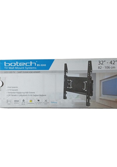 Botech 32"-42" 82-106 cm Lcd Led Tv Sabit Duvar Askı Aparatı