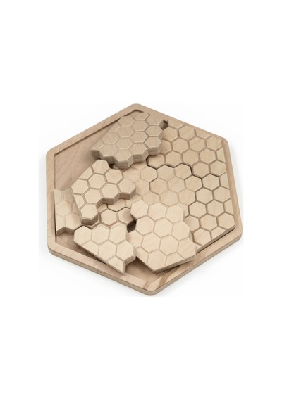 Ahşap Eğitici Petek Puzzle Model Yapboz