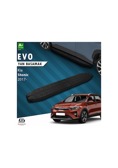 S-dizayn Kia Stonic Evo Siyah Yan Basamak 173 Cm 2017 Üzeri