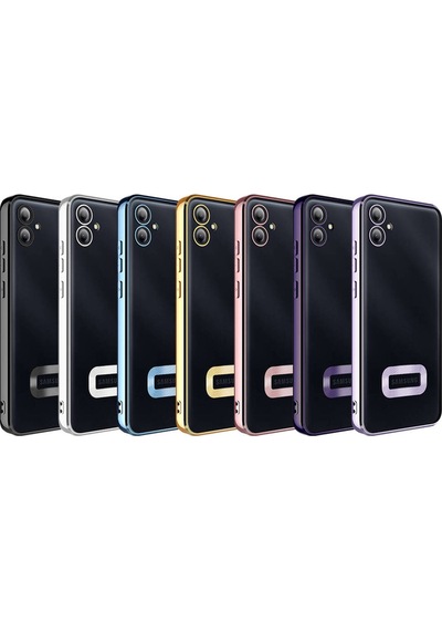 Samsung Galaxy A05 Uyumlu Logo Gösteren Kamera Korumalı Renkli Tasarım Kılıf