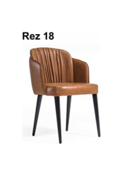Rez 18 Modern Şık Ergonomik Dayanıklı Konforlu Ahşap Ayaklı Salon Yemek Sandalyesi Modeli Çok Renkli