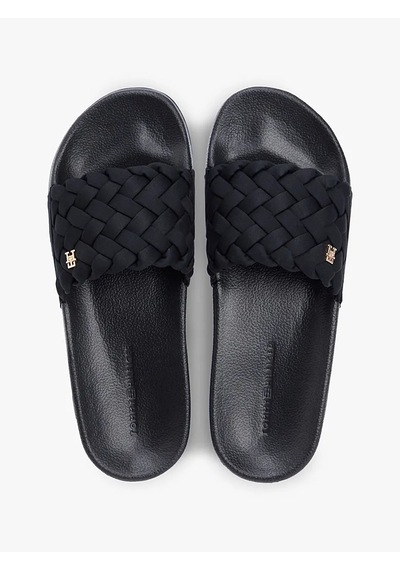 Tommy Hilfiger Th Braıded Pool Slıde Kadın Siyah - Fw0fw09203