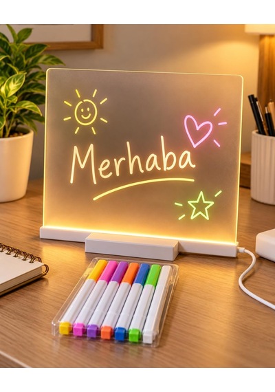 Arvale 20x20 Cm Led Işıklı Yazı Tahtası Usb Girişli, 7 Renk Kalemli, Silinebilir Masaüstü Not Panosu, Dekoratif Mesaj Ve Hatırlatma Tahtası Şeffaf Arvale 20x20 Cm Led Işıklı Yazı Tahtası Usb Girişli, 7 Renk Kalemli, Silinebilir Masaüstü Not Panosu, Dekoratif Mesaj Ve Hatırlatma Tahtası Şeffaf