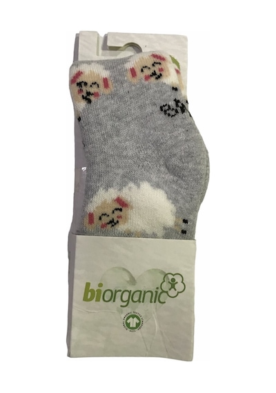 Bibaby Organik Çorap Külotlu Havlu Kuzulu Gri-8083 Gri