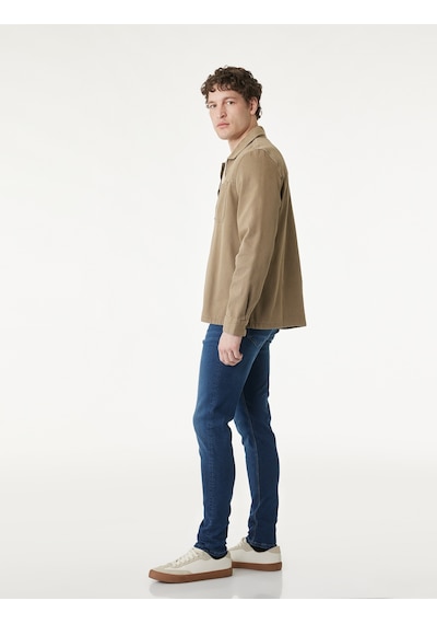 Koton Normal Bel Pamuklu Skinny Fit Jean Pantolon - Michael Jean Koyu İndigo 6sam40114nd