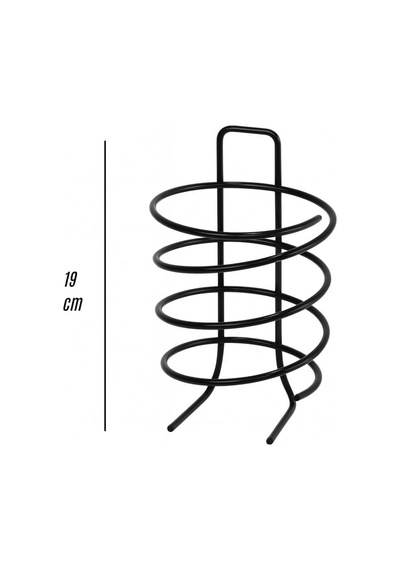 Tr 19 Cm Metal Saç Kurutma Makinesi Standı Spiral Tasarımlı Masaüstü Ve Duvar Tipi Fön Makinesi Tutucu Diğer