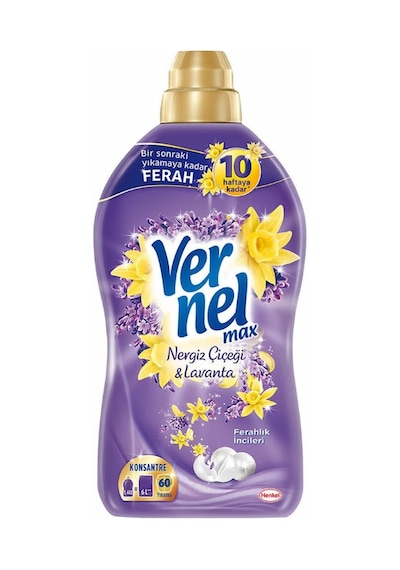 Vernel Max Konsantre Çamaşır Yumuşatıcısı Nergis Çiçeği & Lavanta 1440 ML