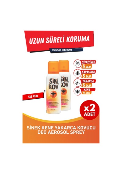 Kovucu Deo Sprey 2'li Eko Set - Sinek Kene Yakarca Uzun Süre Koruma 2x100ml