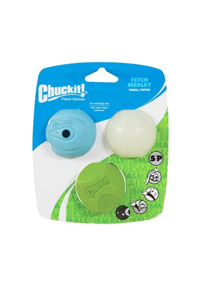 Fetch Medley 3 Farklı Köpek Oyun Topu 6.5 Cm