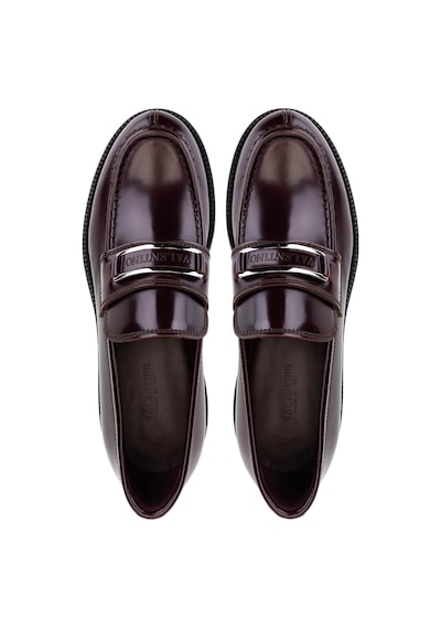 Valentino Erkek Hakiki Deri Bordo Loafer Ayakkabı 667 20922 Erk Ayk Y25 Bordeaux Bordo