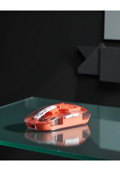 Sessiz Tıklamalı Şeffaf Kablosuz Mouse Bluetooth Usb Diğer