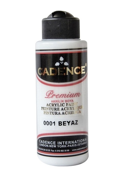 Cadence Akrilik Boya 120Ml(Cc) 0001 Beyaz