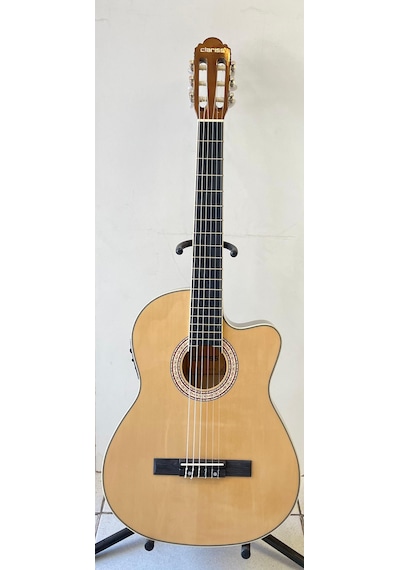 Clariss İnce Kasa Elektro Klasik Gitar (Natural)