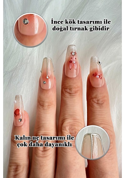 Protez Tırnak Tavşan Desen Medıum Beden 10 Adet El Yapımı Takma Tırnak Seti 3888 Tavşan Pembe Protez Tırnak Tavşan Desen Medıum Beden 10 Adet El Yapımı Takma Tırnak Seti 3888 Tavşan Pembe