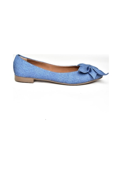 Fox Shoes H726810504 Lacivert Kot Kadın Babet Lacivert