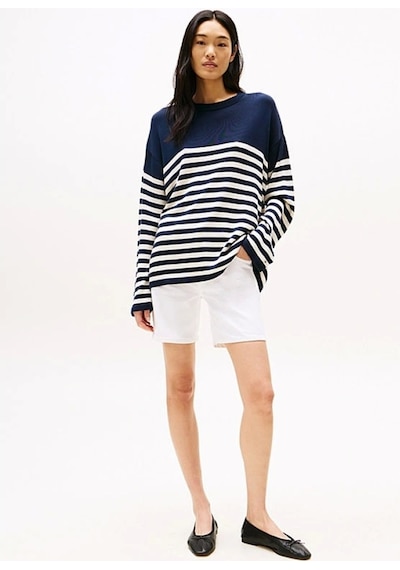 Tommy Hilfiger Dnm Straıght Short Rw Whıte Kadın Şort Ww0ww45924ycf Beyaz