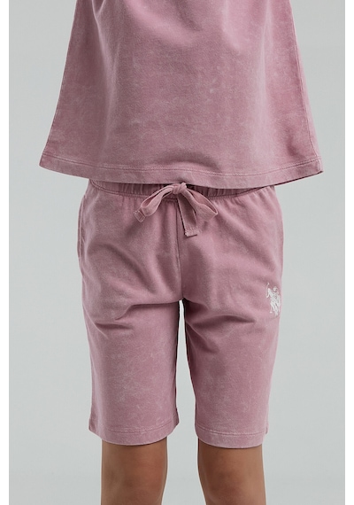 U.s. Polo Assn. Kız Çocuk Pembe Bermuda Takım Us2089 Gül Kurusu U.s. Polo Assn. Kız Çocuk Pembe Bermuda Takım Us2089 Gül Kurusu