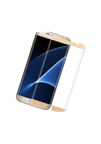 AnındaGelir Samsung Uyumlu Galaxy S6 Edge Plus Siyah 5D Tam Kaplayan Ekran Koruyucu Cam Açık
