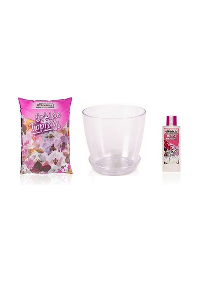 3Lt Orkide Toprağı - 1.5Lt Orkide Saksısı - 225Ml Orkide Besini