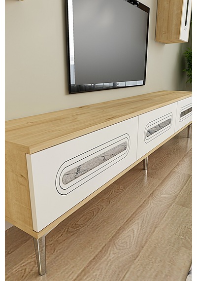 Tvr1804dbs - Rany Tvr180 Ünitesi Takım Safirmeşe-beyaz-sılver 180cm
