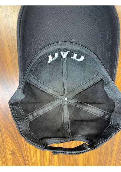 Dad Baba Nakışlı Pamuklu Unisex Cap Şapka Siyah