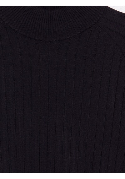 Lcw Modest Lacivert Yarım Balıkçı Yaka Kadın Triko Tunik