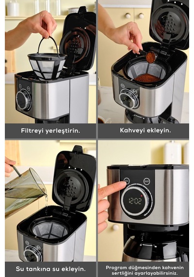 Karaca Series 2303 Steel Filtre Kahve Makinesi