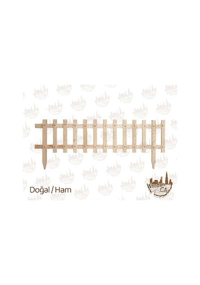Ahşap Çit Bahçe Çiti Ahşap Bahçe Çiti Dekor Çit 120x30 Çit