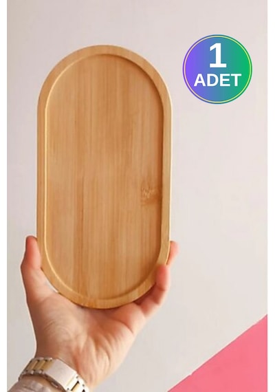 1 Adet Yağdanlık Standı, Sıvı Sabun Standı, Cam Şişe Altlığı Ahşap Yağlık Standı Kahverengi Diğer