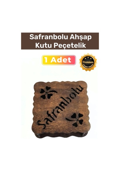 Premium Özel Üretim Ahşap Kavakkontra İmal Edilen Tasarım Safranbolu Kutu Peçetelik