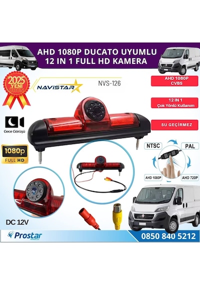 Fiat Ducato Peugeot Boxer Ve Citroen Jumper İçin Profesyonel Geri Görüş Kamerası