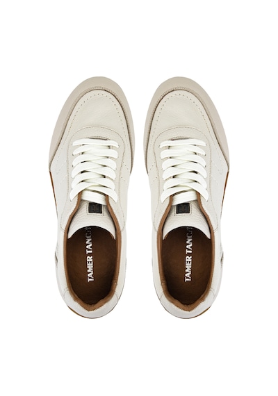 Tamer Tanca Erkek Hakiki Deri Bej Sneakers & Spor Ayakkabı 04 1202 Erk Ayk Y26 Bej Dr