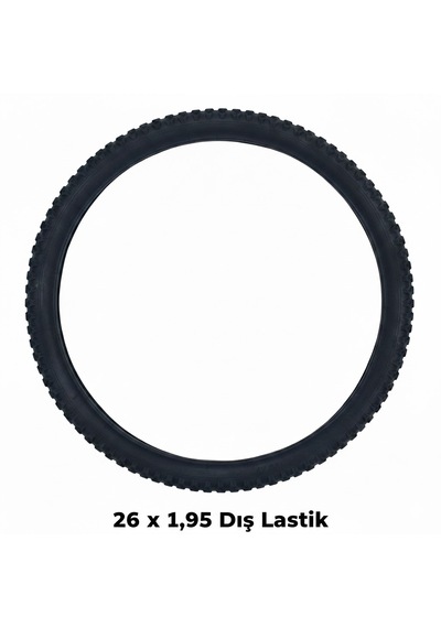 26 Jant Dış Lastik - 26x1.95 Mtb Dağ Bisikleti Dişli Dış Lastik - 1 Adet