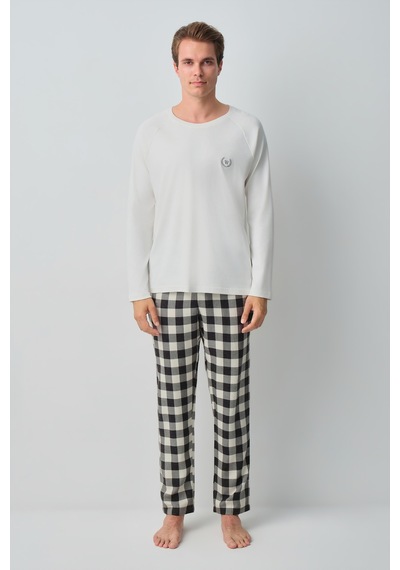 Suwen George Erkek Pamuklu Pijama Takımı Msh10510331911 Siyah