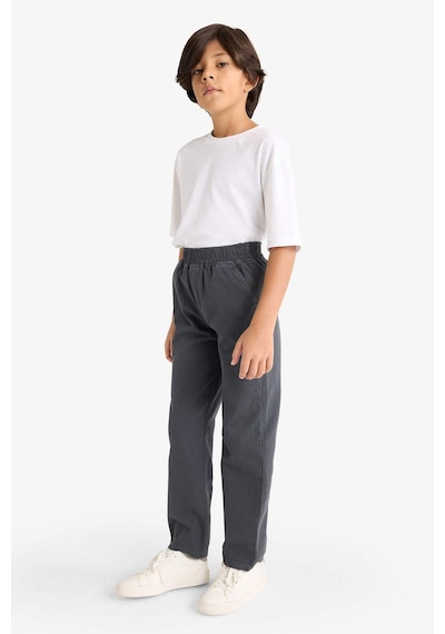 Defacto Erkek Çocuk Beli Lastikli Gabardin Pantolon G3642a825auar104 Antrasit