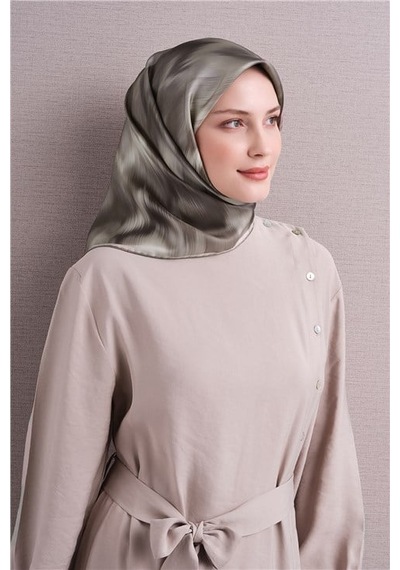 Armine Saf İpek Sura Eşarp 9605d 83 Latte Gül Kurusu